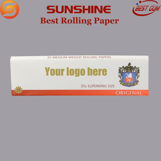 나이지리아 시장을 위한 슈퍼킹 사이즈 흰색 목재 롤링 페이퍼